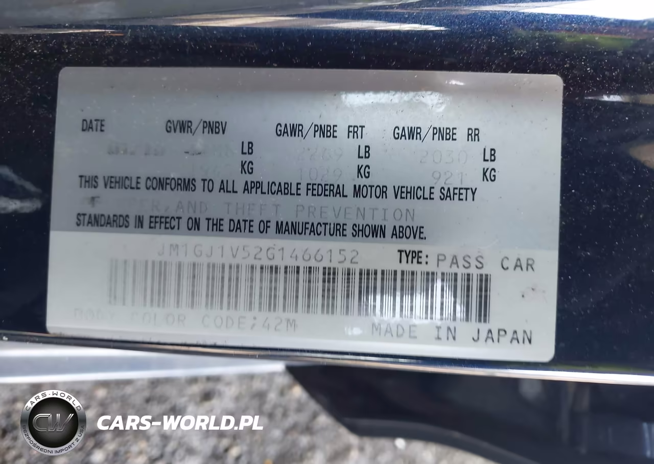 2016 Mazda Mazda6 VIN:JM1GJ1V52G1466152 - 9