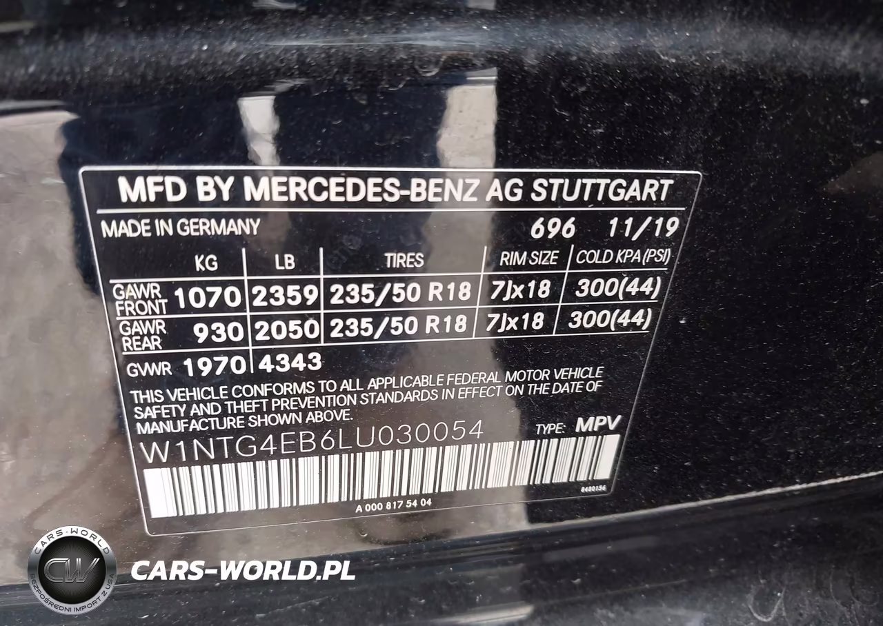 2020 Mercedes-Benz Gla 250 VIN:W1NTG4EB6LU030054 - 9