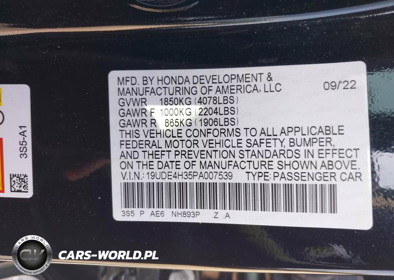 2023 Acura Integra A-Spec VIN:19UDE4H35PA007539 - 9