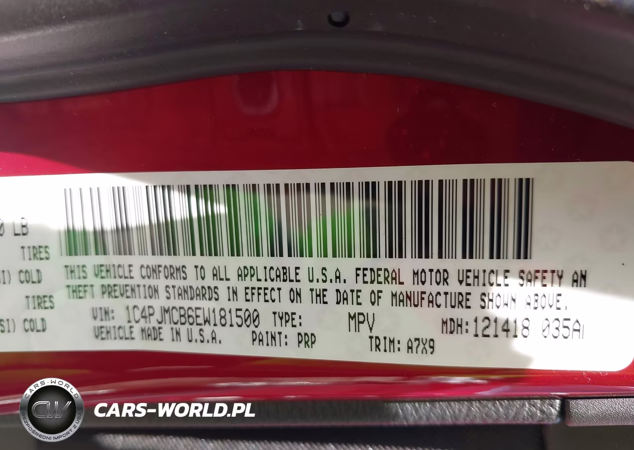 2014 Jeep Cherokee Latitude VIN:1C4PJMCB6EW181500 - 9