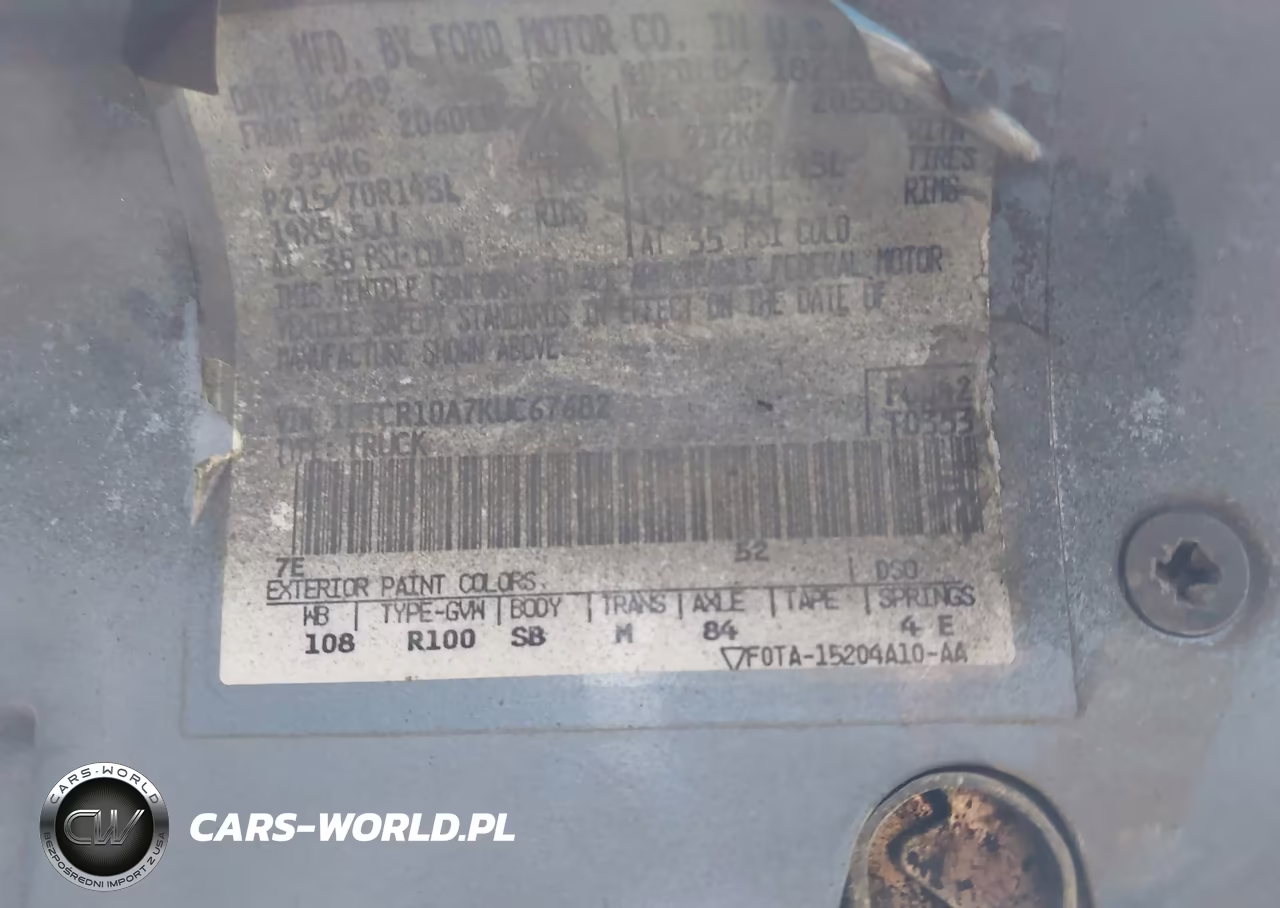 1989 Ford Ranger VIN:1FTCR10A7KUC67682 - 8