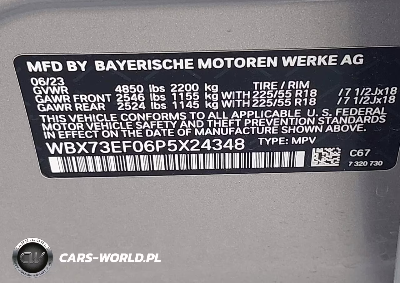 2023 BMW X1 xDrive28I VIN:WBX73EF06P5X24348 - 9