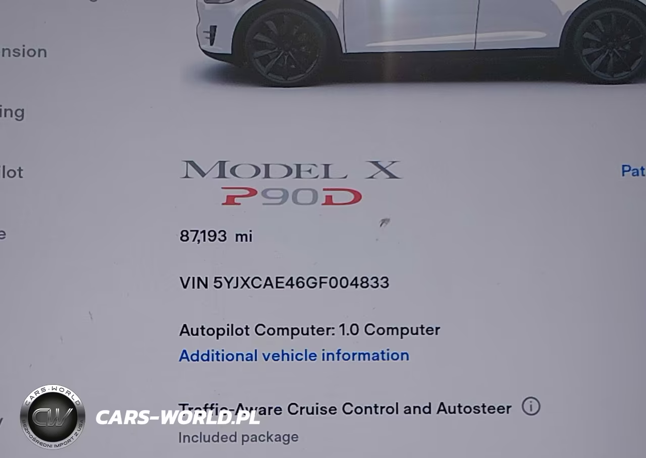 2016 Tesla Model X 60D-P100D-P90D VIN:5YJXCAE46GF004833 - 7