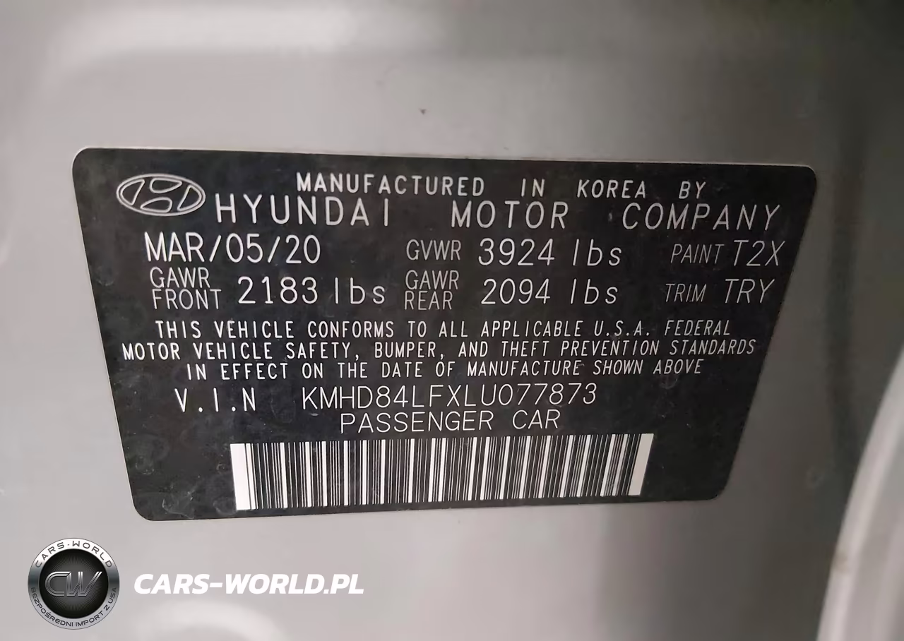 2020 Hyundai Elantra Sel VIN:KMHD84LFXLU077873 - 9