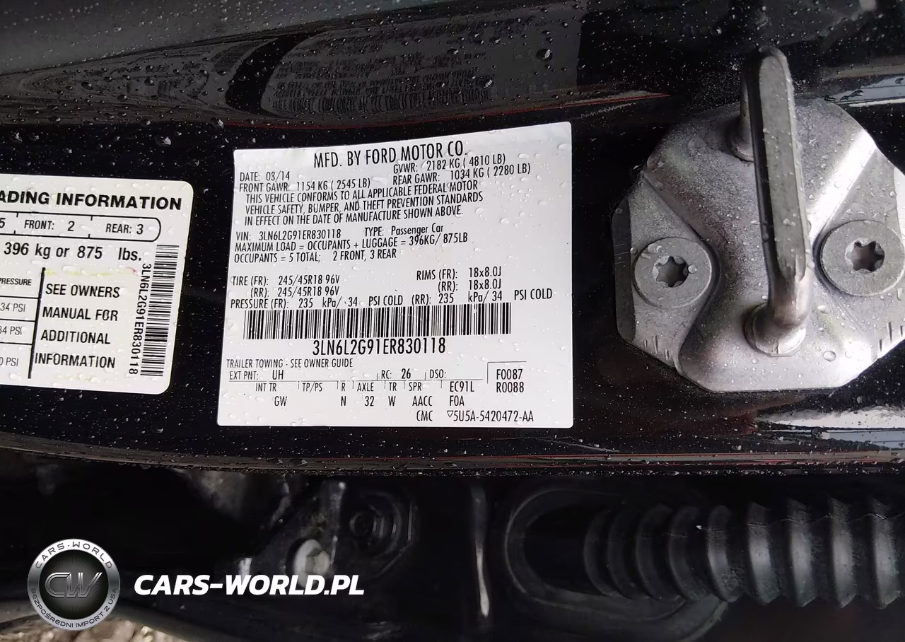 2014 Lincoln Mkz VIN:3LN6L2G91ER830118 - 9