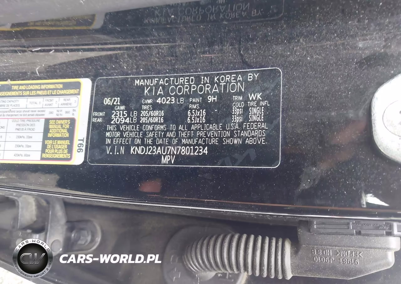 2022 Kia Soul S VIN:KNDJ23AU7N7801234 - 9