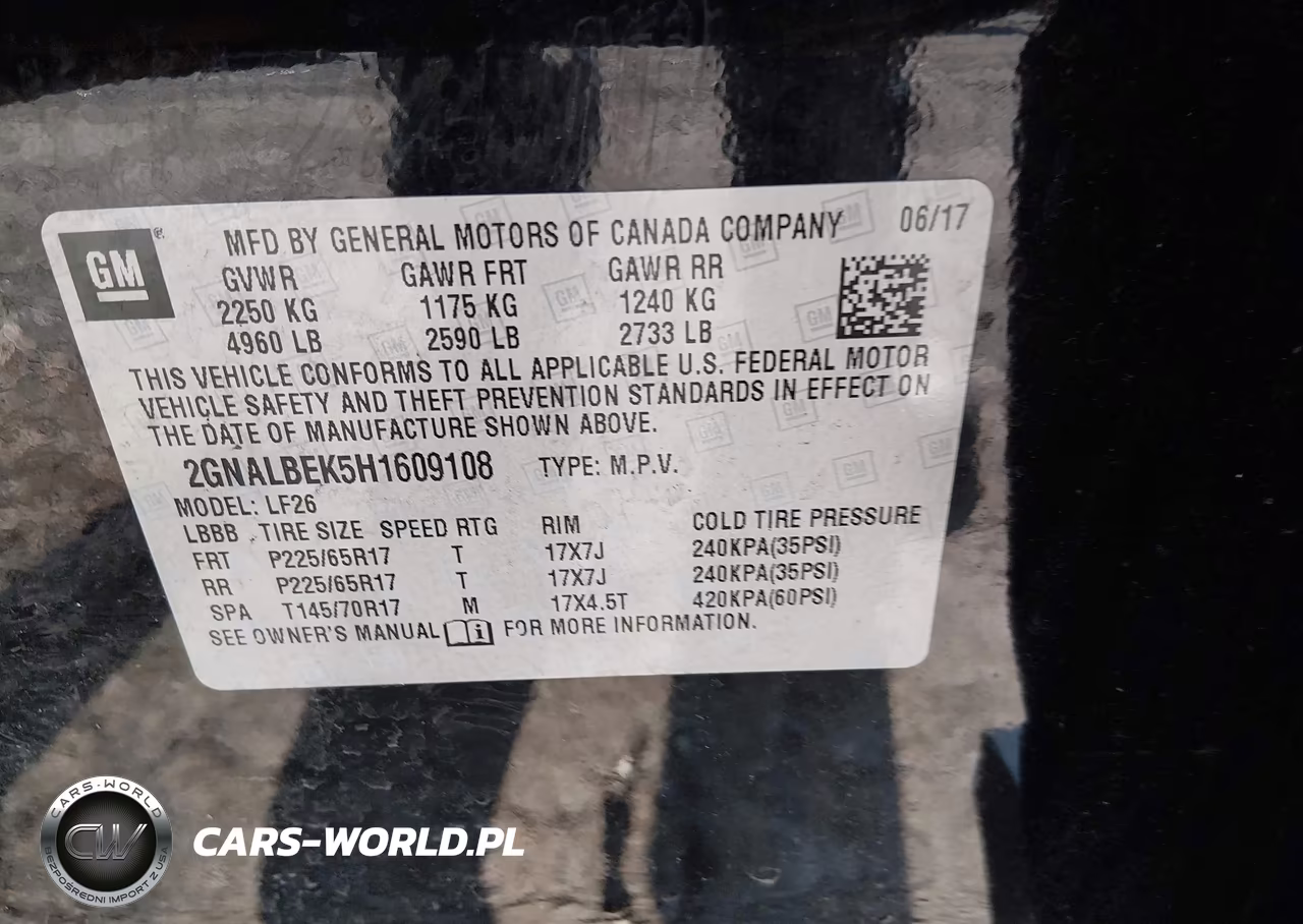2017 Chevrolet Equinox Ls VIN:2GNALBEK5H1609108 - 9