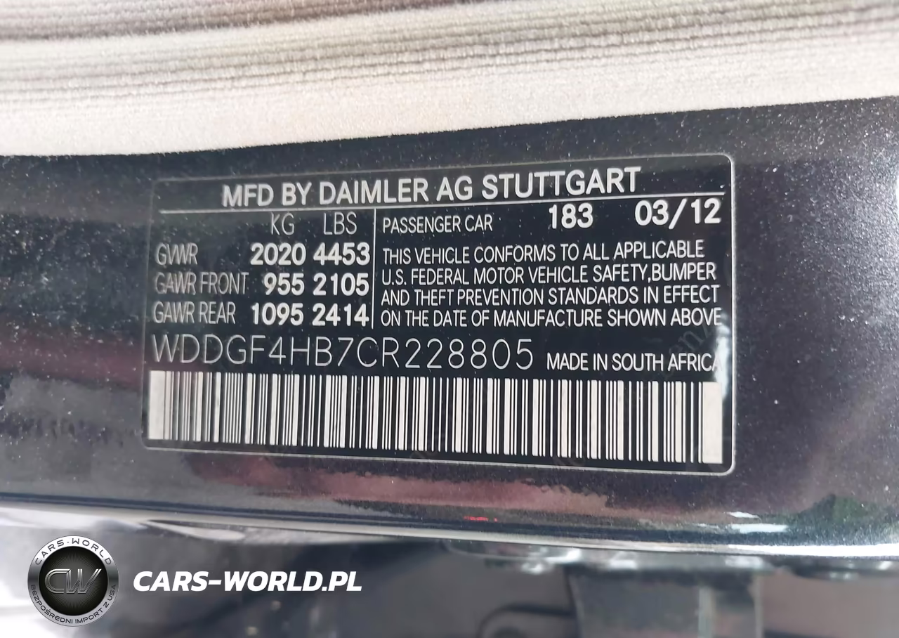 2012 Mercedes-Benz C 250 Sport VIN:WDDGF4HB7CR228805 - 9