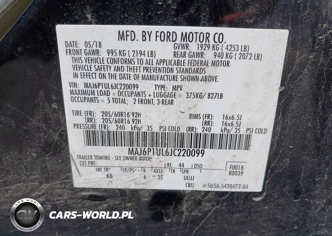 2018 Ford Ecosport Se VIN:MAJ6P1UL6JC220099 - 9