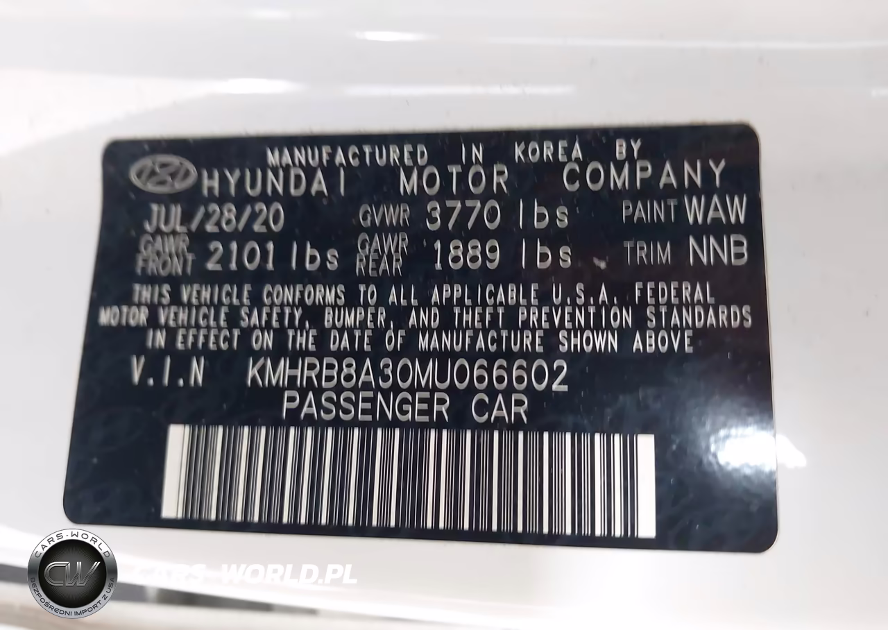 2021 Hyundai Venue Se VIN:KMHRB8A30MU066602 - 9