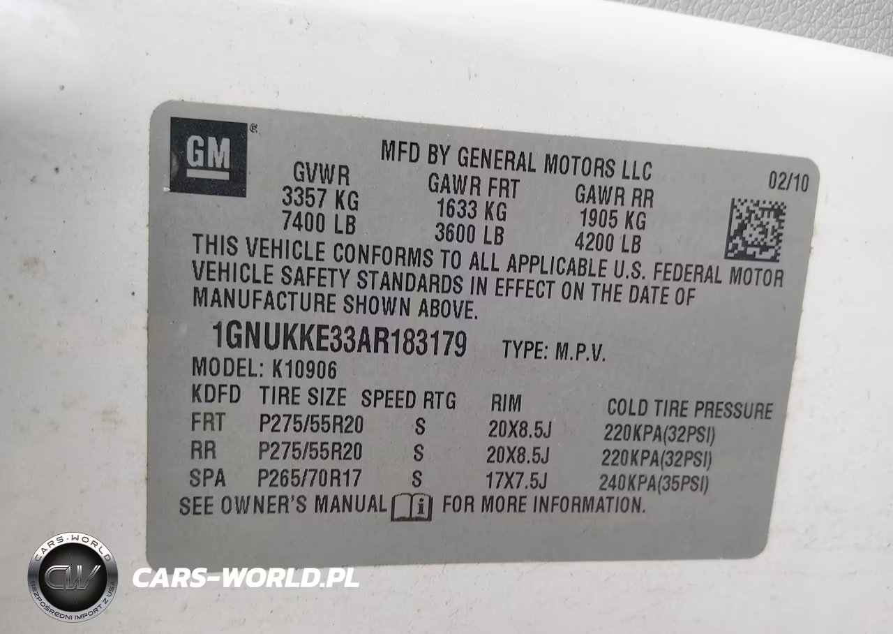 2010 Chevrolet Suburban 1500 Ltz VIN:1GNUKKE33AR183179 - 9