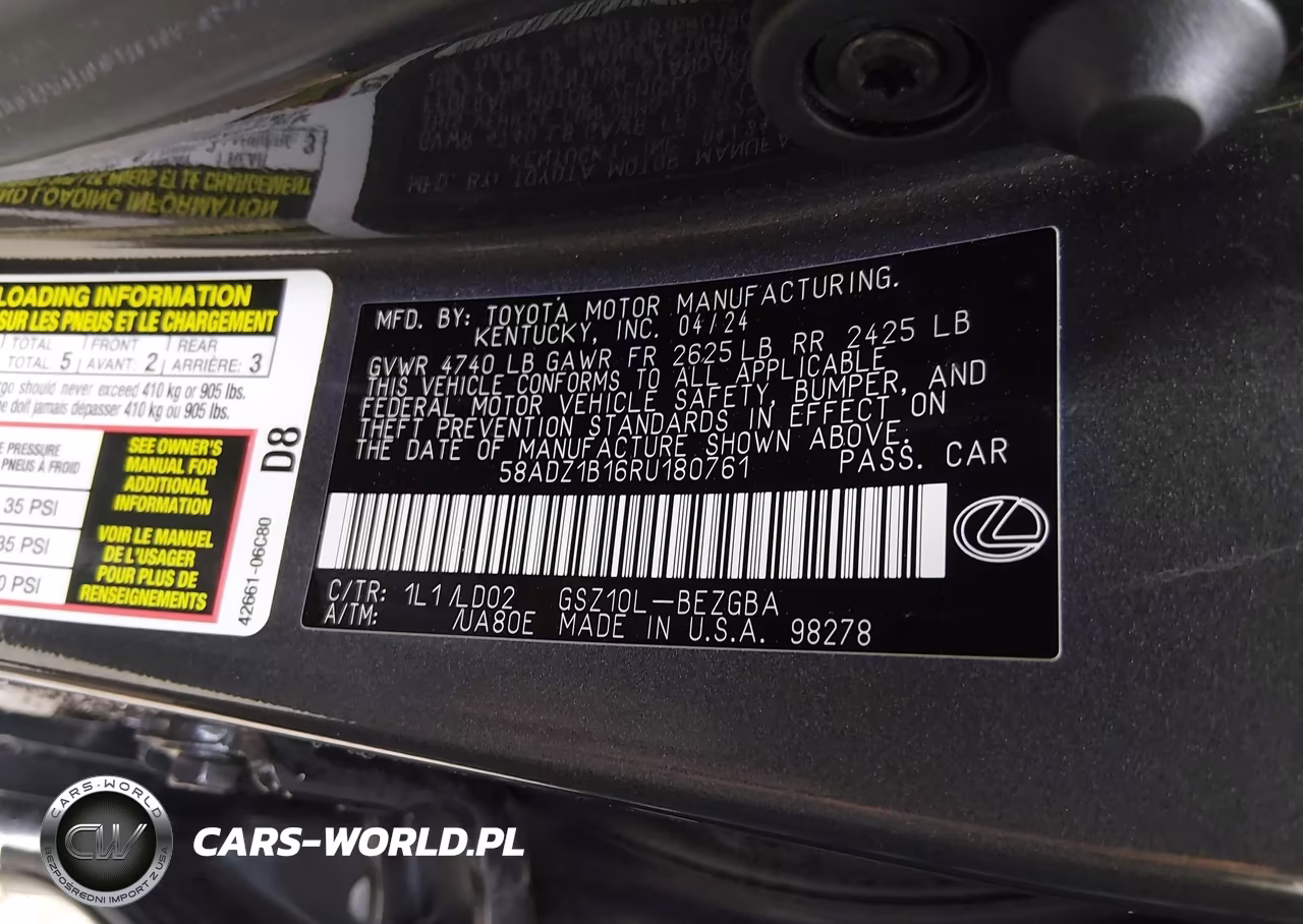 2024 Lexus Es 350 VIN:58ADZ1B16RU180761 - 9