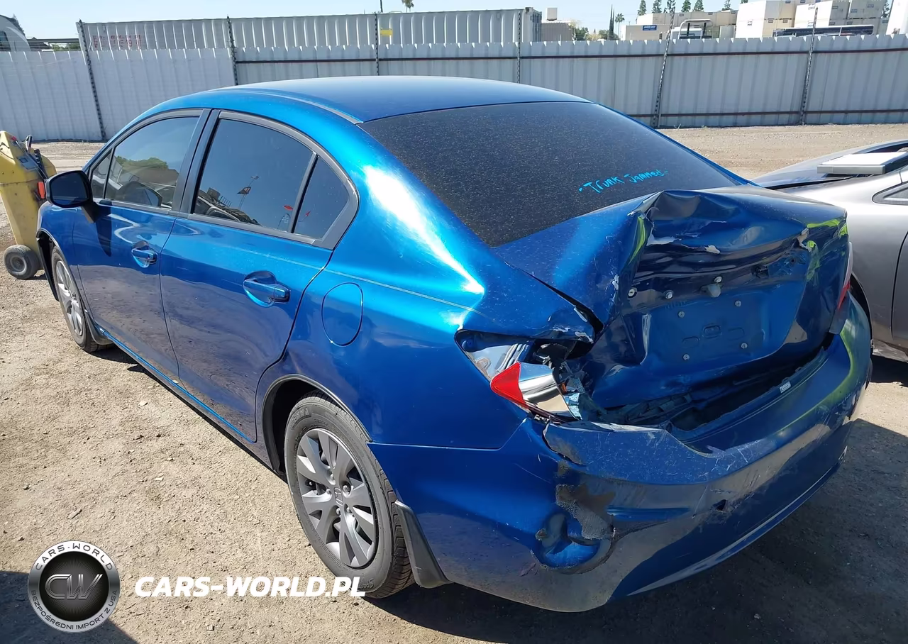 2012 Honda Civic Lx VIN:19XFB2E52CE029998 - 3
