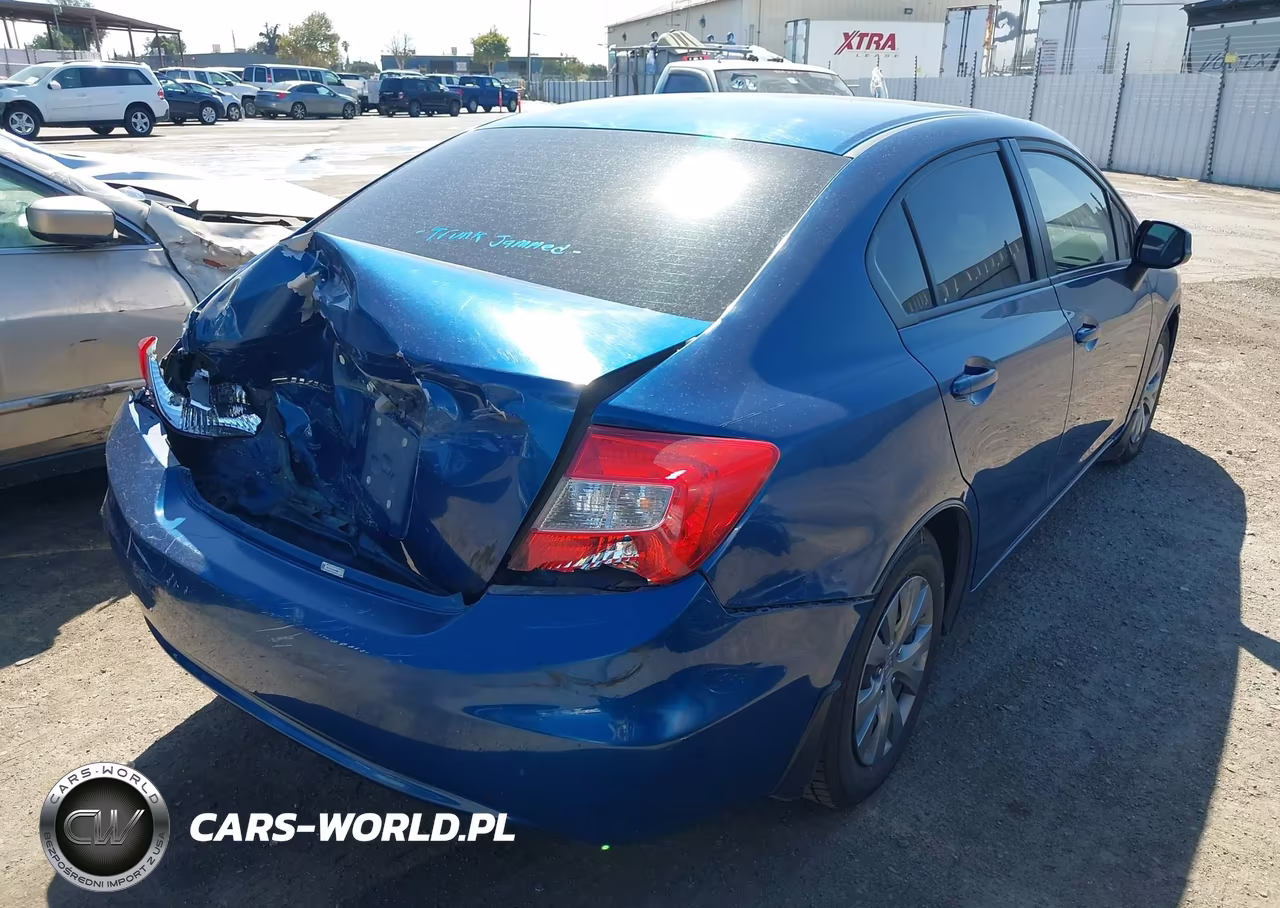 2012 Honda Civic Lx VIN:19XFB2E52CE029998 - 4
