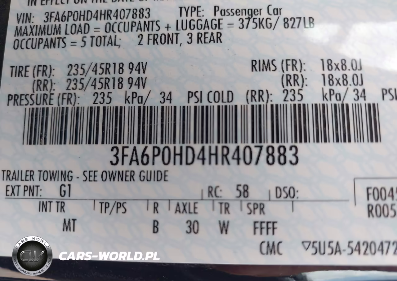 2017 Ford Fusion Se VIN:3FA6P0HD4HR407883 - 9
