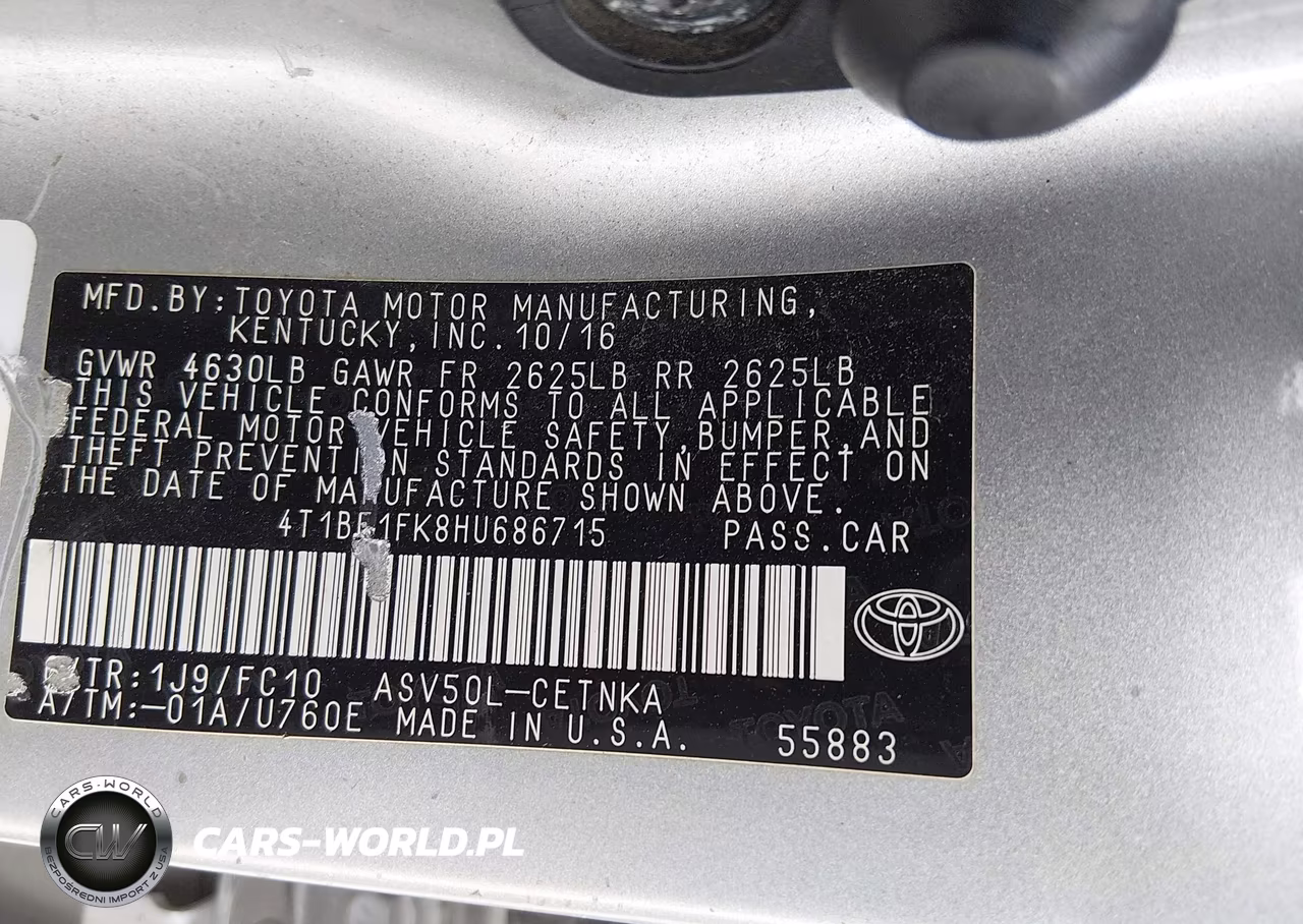 2017 Toyota Camry Le VIN:4T1BF1FK8HU686715 - 9