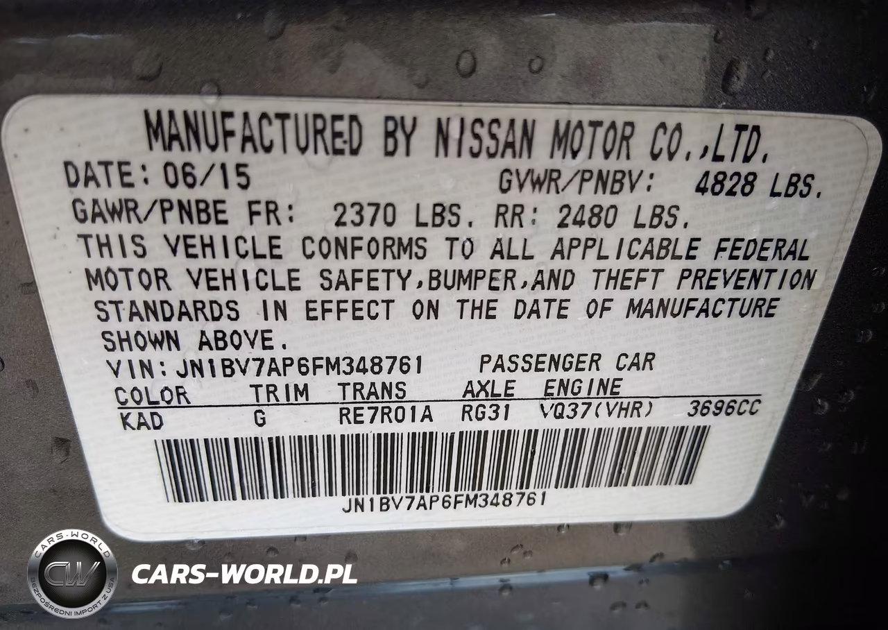 2015 Infiniti Q50 Premium VIN:JN1BV7AP6FM348761 - 9