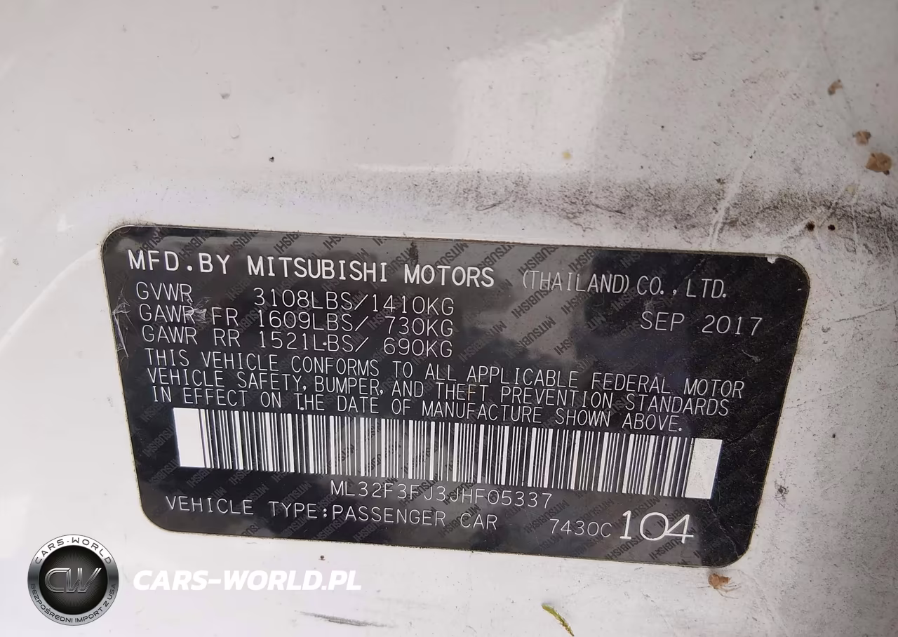 2018 Mitsubishi Mirage G4 Es VIN:ML32F3FJ3JHF05337 - 9