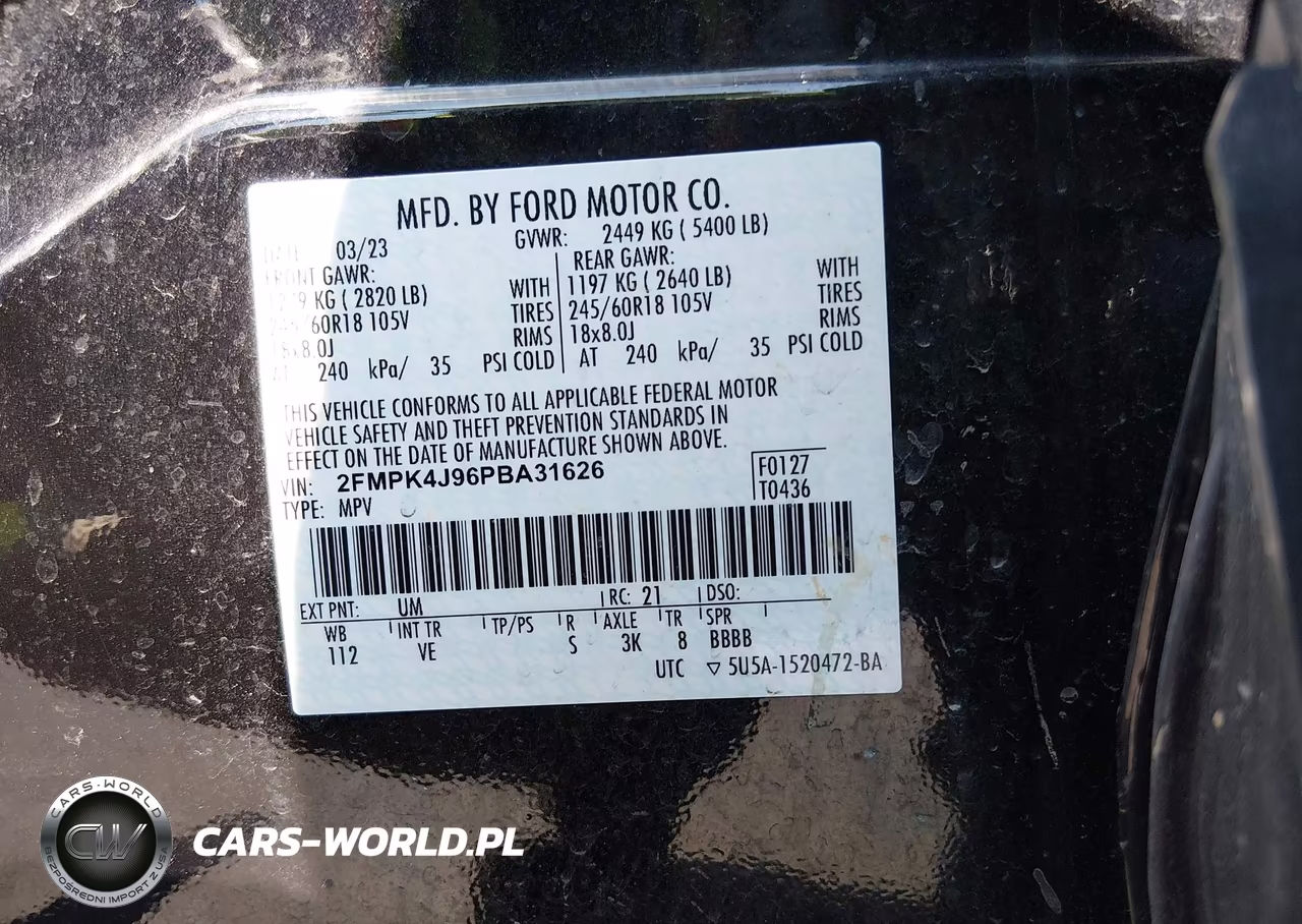 2023 Ford Edge Sel-St-Line VIN:2FMPK4J96PBA31626 - 9