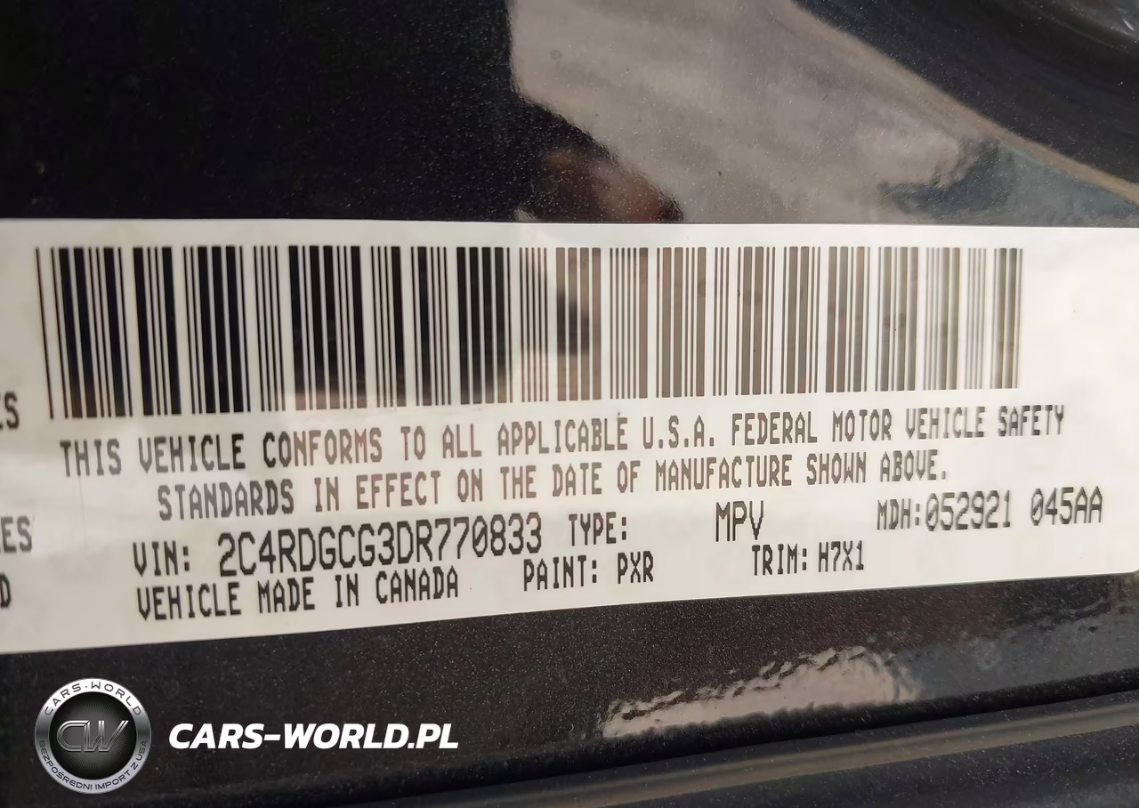 2013 Dodge Grand Caravan Sxt VIN:2C4RDGCG3DR770833 - 9