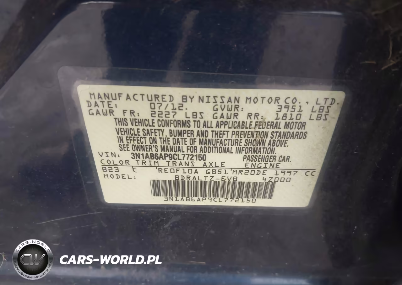 2012 Nissan Sentra 2.0 S VIN:3N1AB6AP9CL772150 - 9