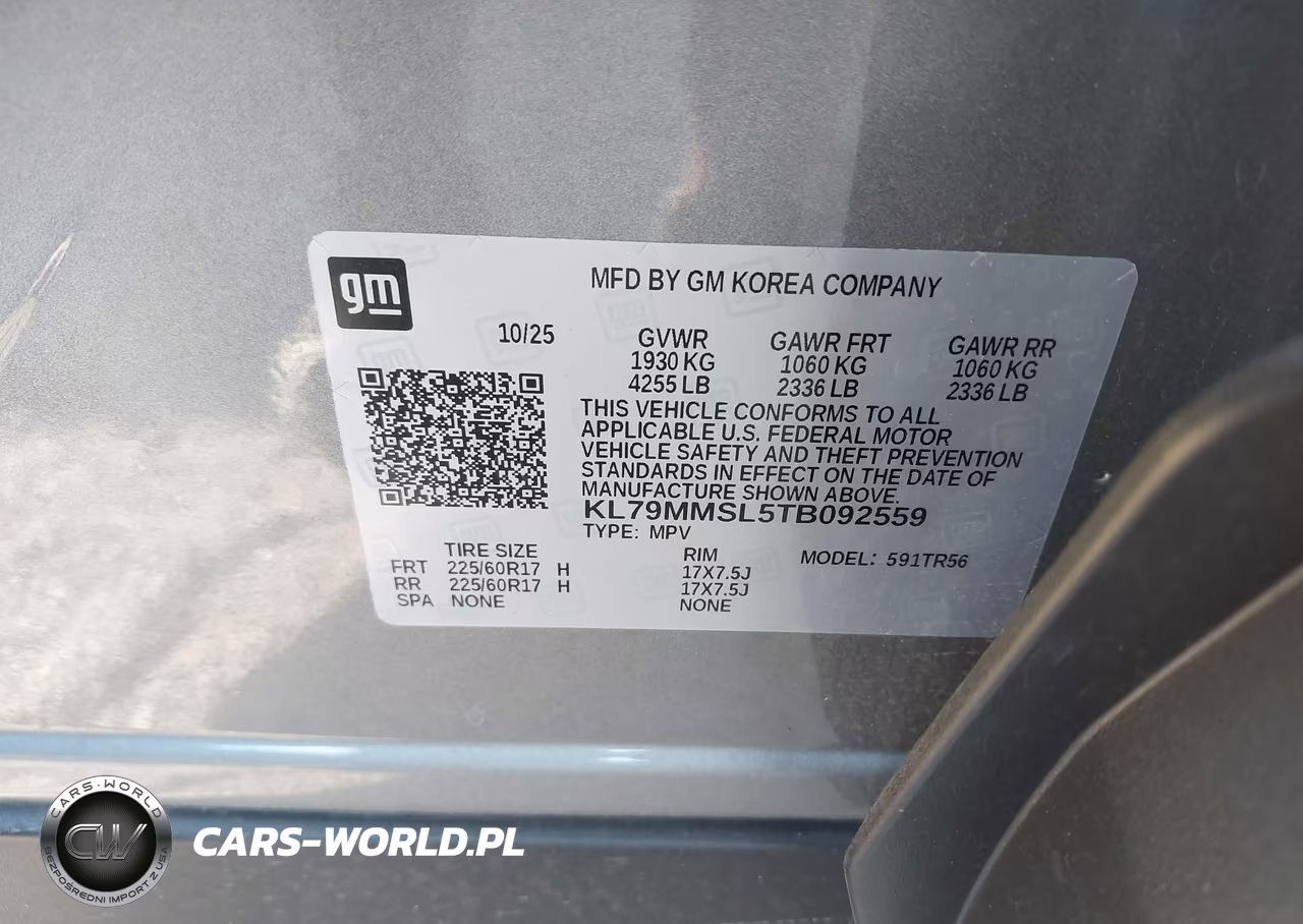2026 Chevrolet Trailblazer Fwd Ls VIN:KL79MMSL5TB092559 - 9