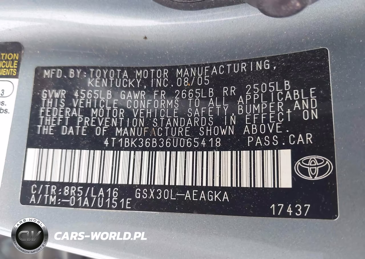 2006 Toyota Avalon Xls VIN:4T1BK36B36U065418 - 9