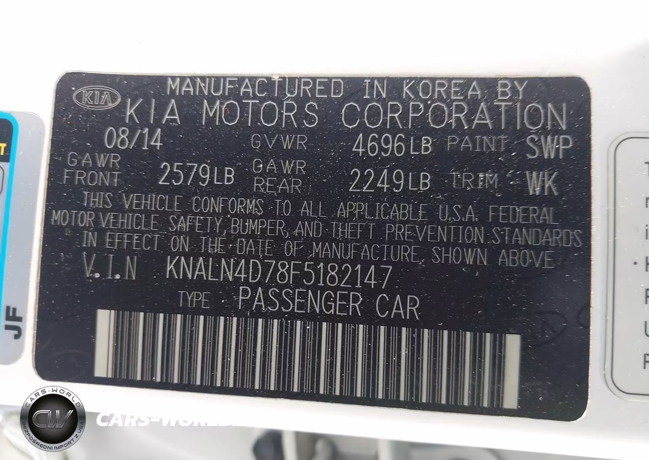 2015 Kia Cadenza Premium VIN:KNALN4D78F5182147 - 9