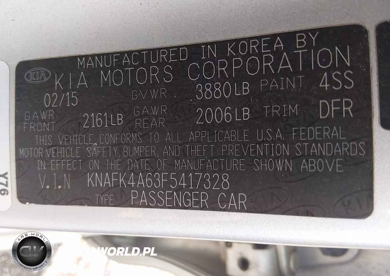 2015 Kia Forte Lx VIN:KNAFK4A63F5417328 - 9