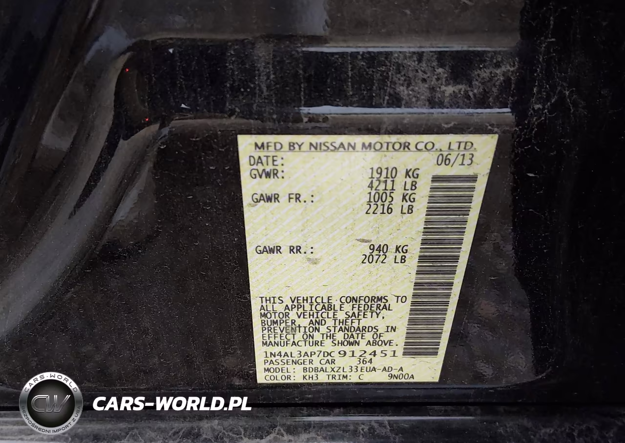 2013 Nissan Altima 2.5 Sl VIN:1N4AL3AP7DC912451 - 9