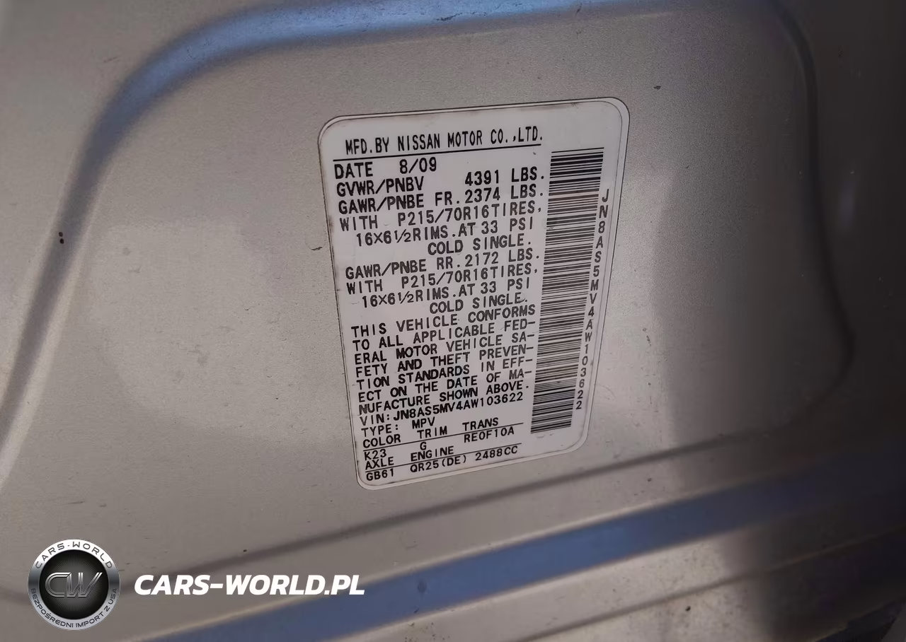 2010 Nissan Rogue S VIN:JN8AS5MV4AW103622 - 9
