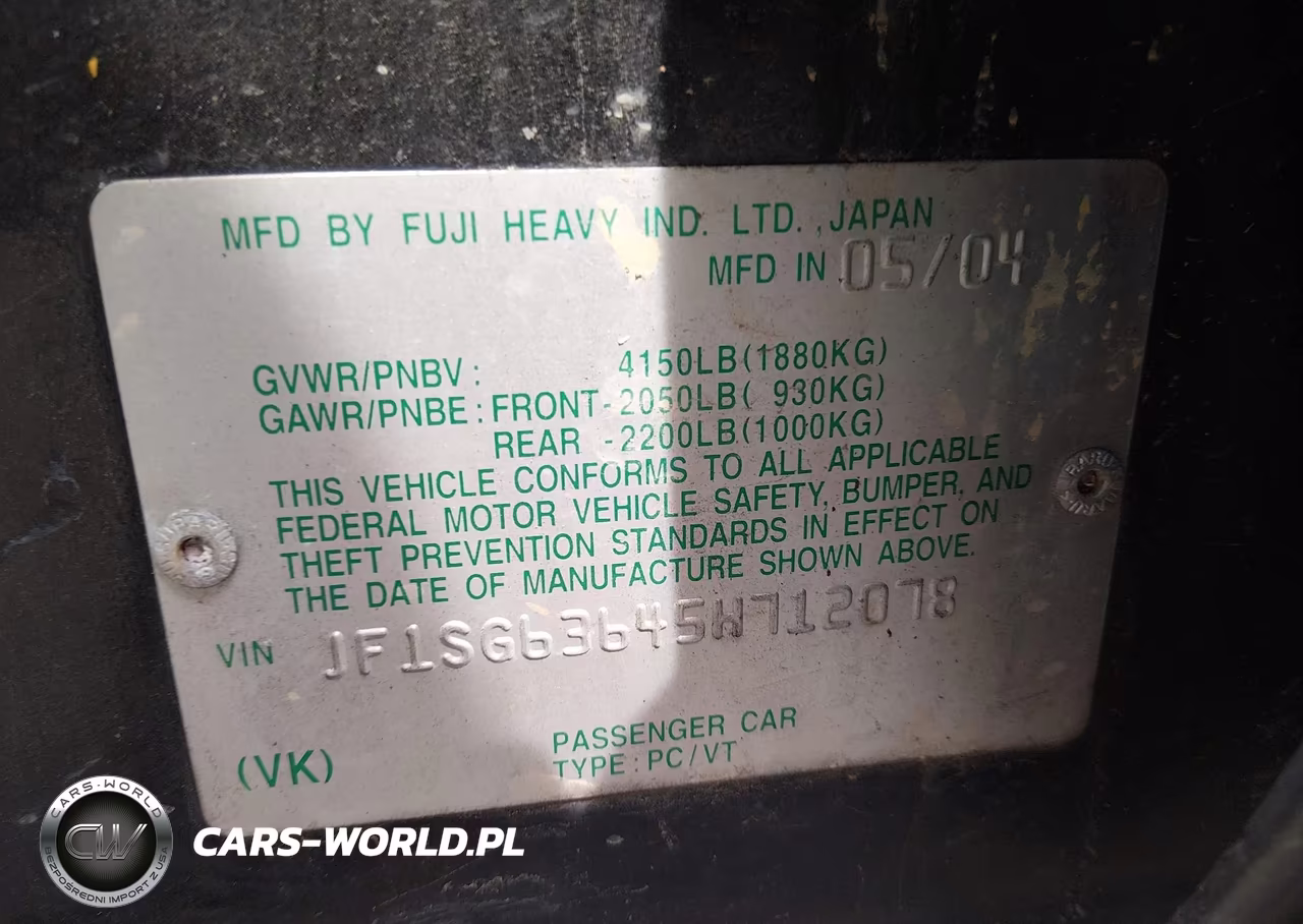 2005 Subaru Forester 2.5X VIN:JF1SG63645H712078 - 9