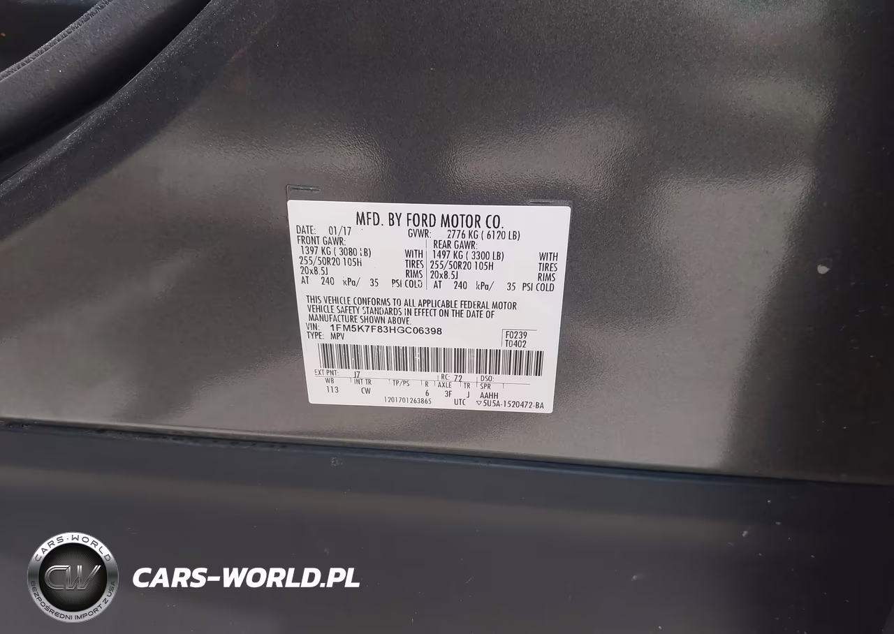 2017 Ford Explorer Limited VIN:1FM5K7F83HGC06398 - 9