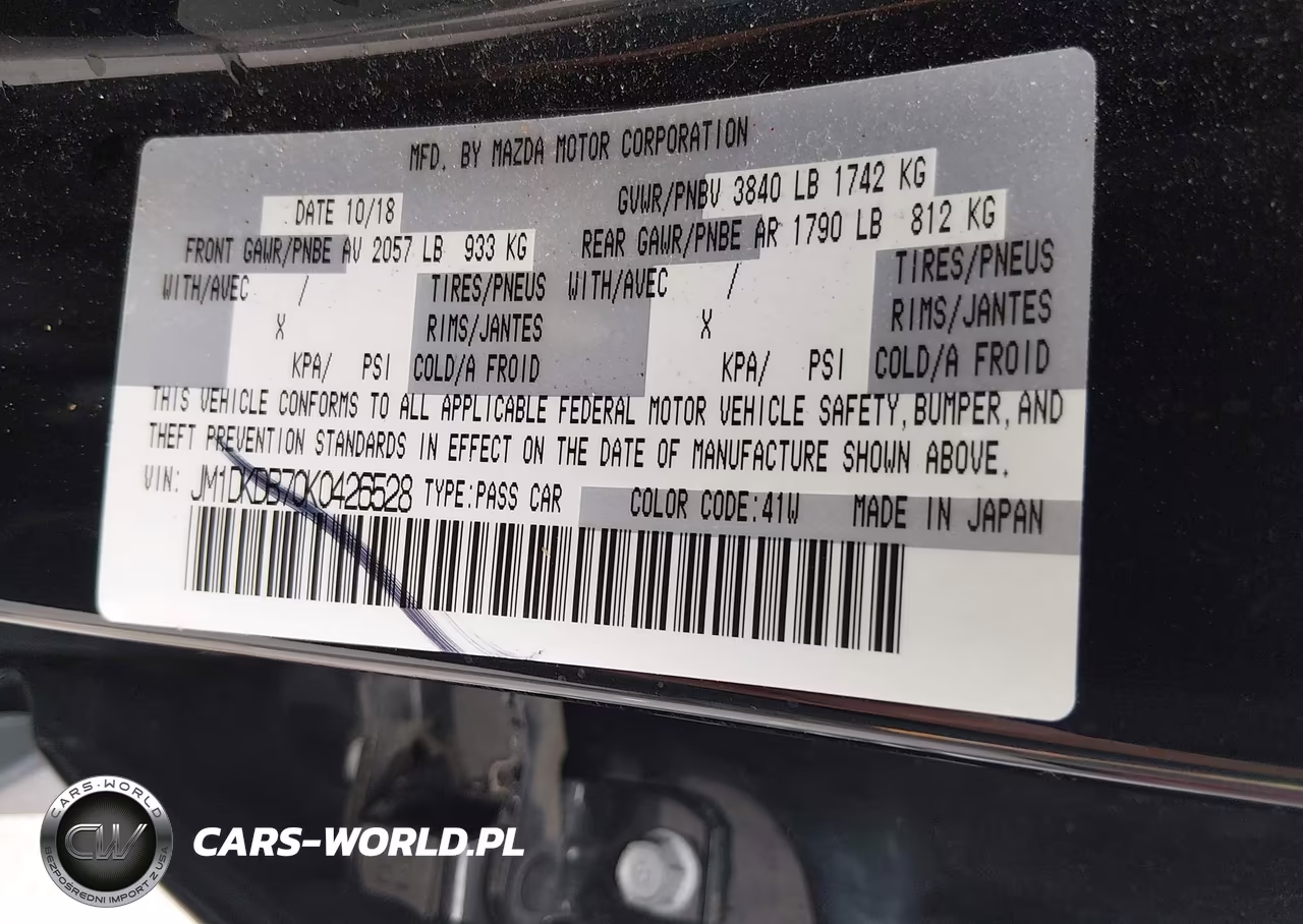2019 Mazda Cx-3 Sport VIN:JM1DKDB70K0426528 - 9