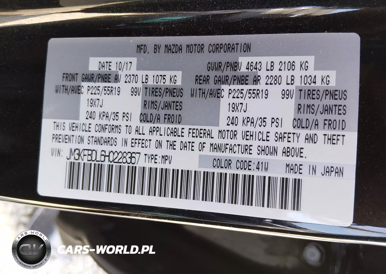2017 Mazda Cx-5 Grand Select VIN:JM3KFBDL6H0228367 - 9