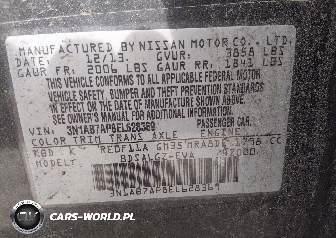 2014 Nissan Sentra Sl VIN:3N1AB7AP8EL628369 - 9