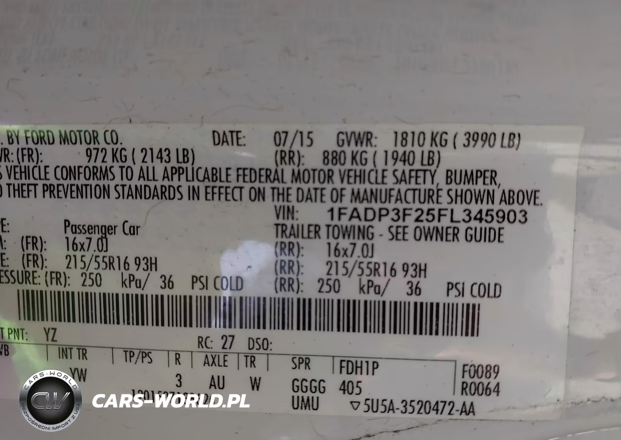 2015 Ford Focus Se VIN:1FADP3F25FL345903 - 9