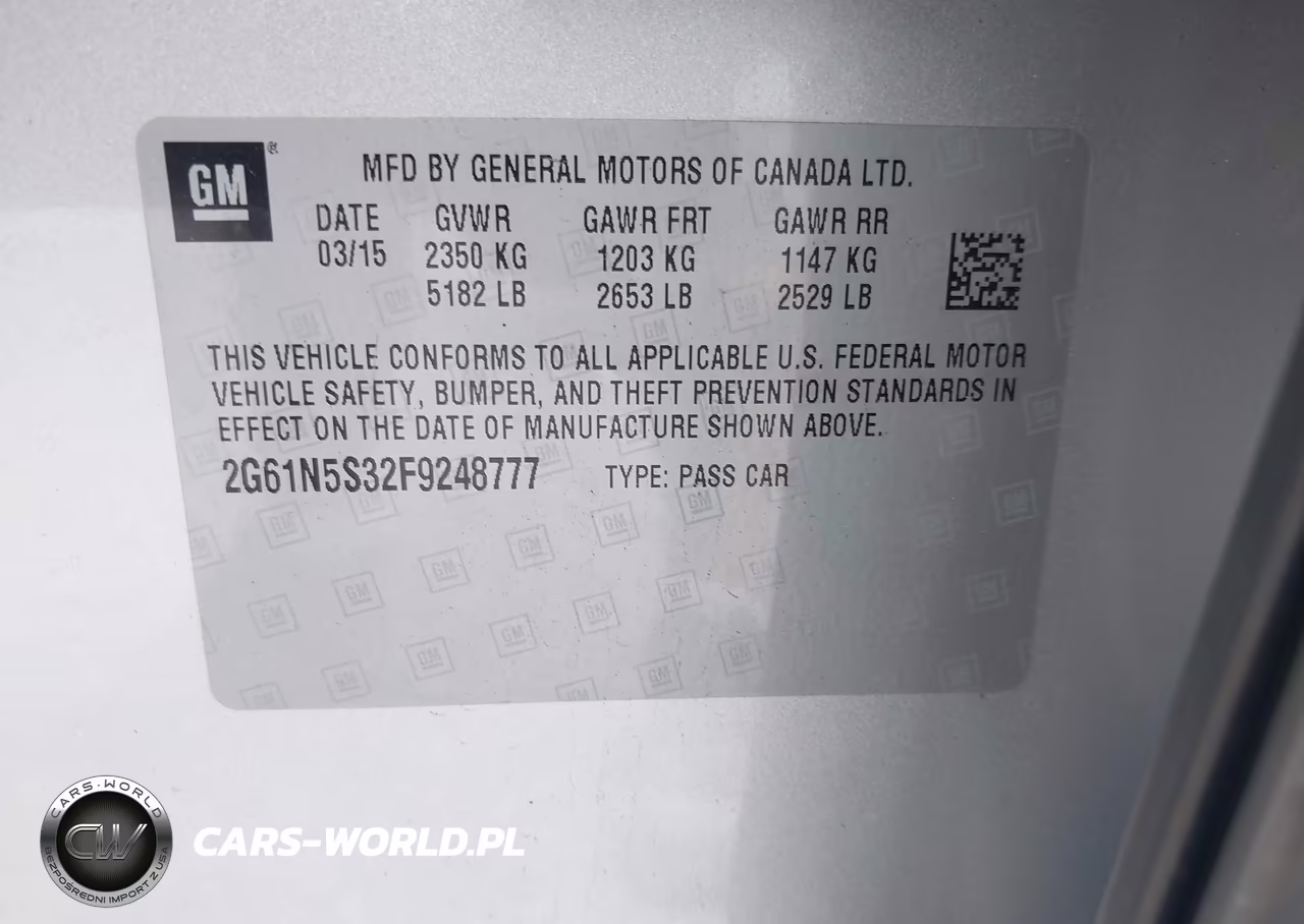 2015 Cadillac Xts Luxury VIN:2G61N5S32F9248777 - 9