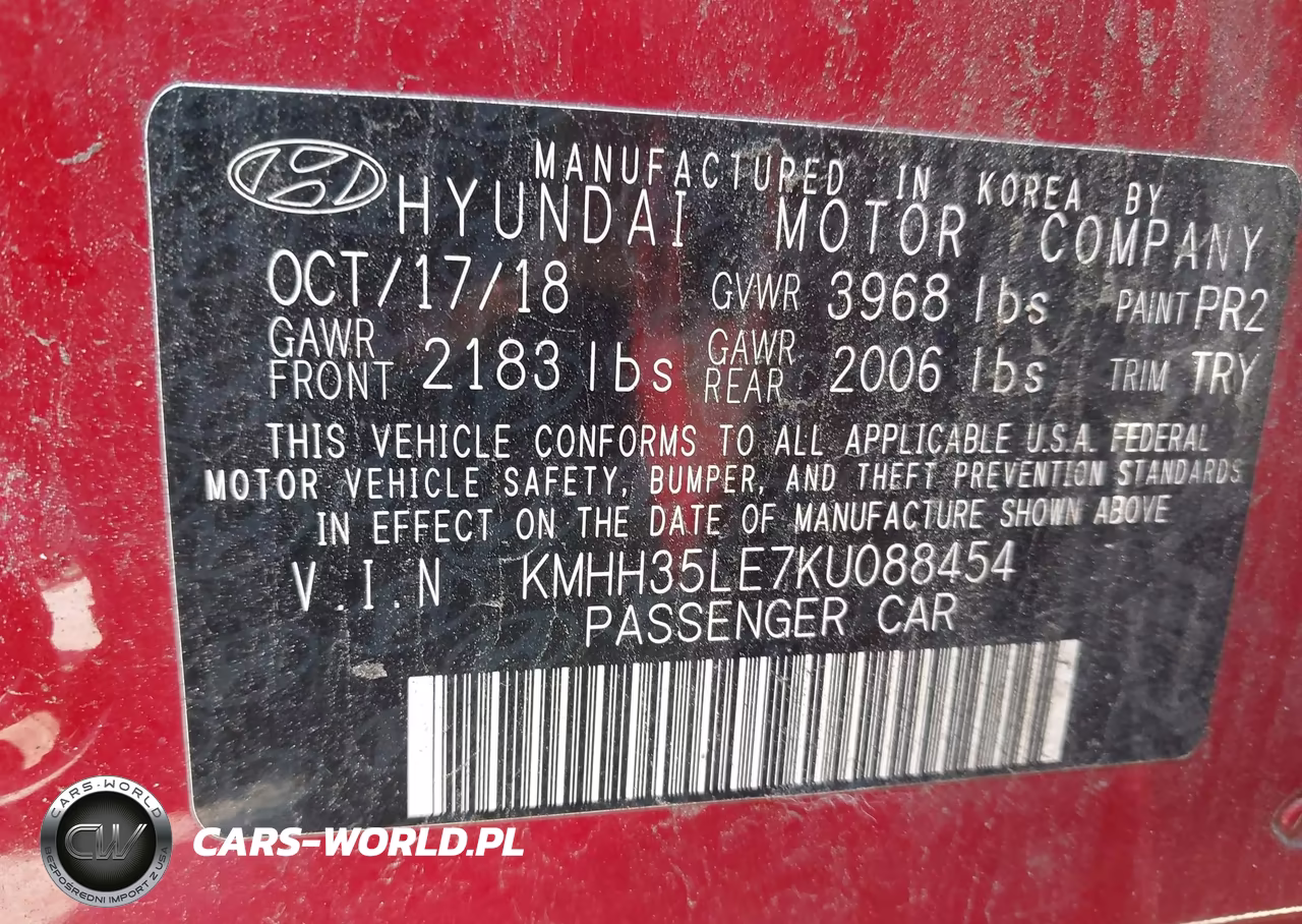 2019 Hyundai Elantra Gt VIN:KMHH35LE7KU088454 - 9