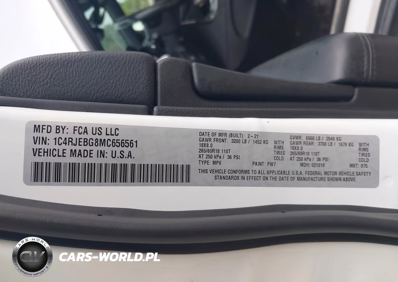 2021 Jeep Grand Cherokee Limited 4X2 VIN:1C4RJEBG8MC656561 - 9
