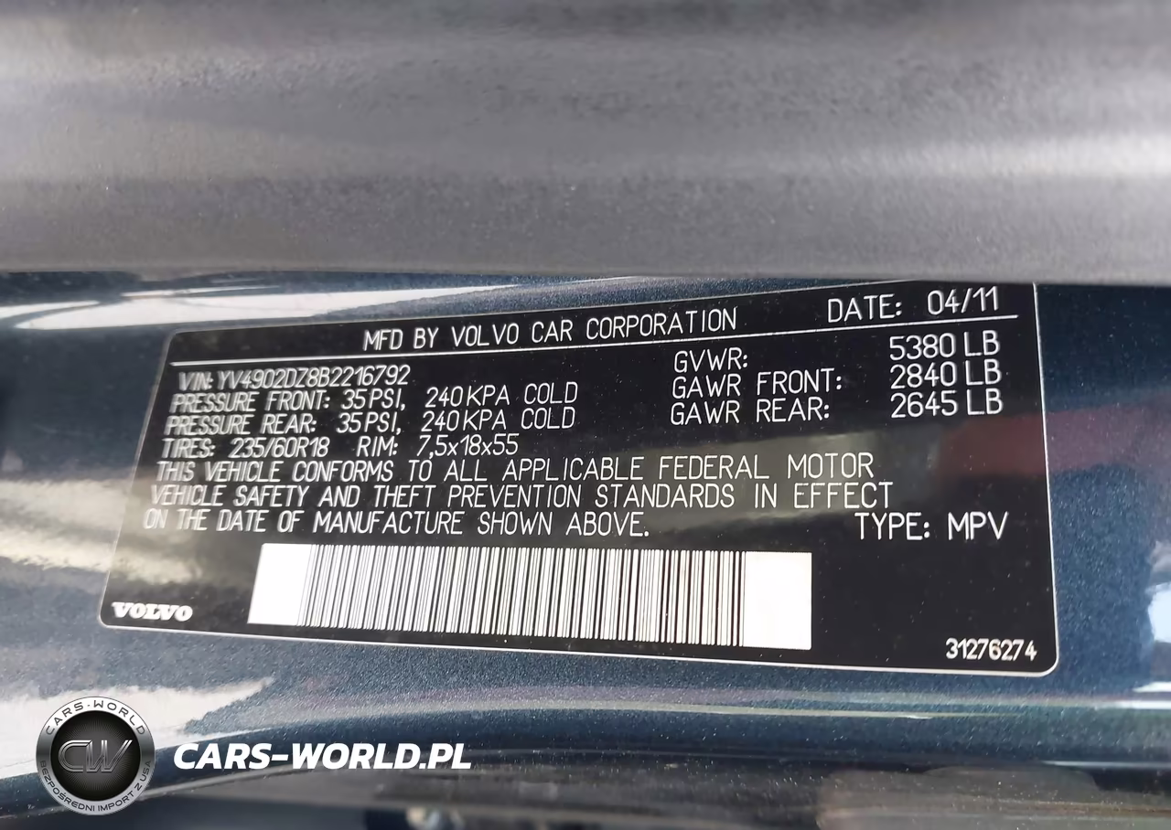 2011 Volvo Xc60 T6-T6 R-Design VIN:YV4902DZ8B2216792 - 9