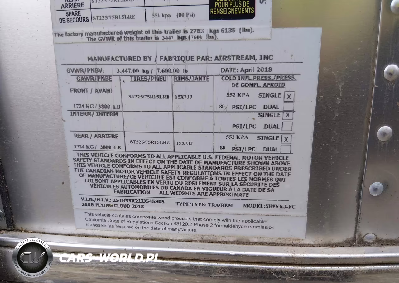 2018 Airstream Flying Cloud 27Fb VIN:1STH9YK21JJ545305 - 9
