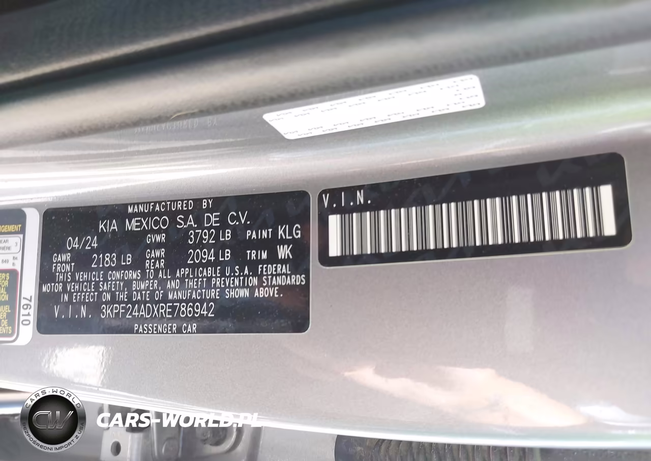 2024 Kia Forte Lxs VIN:3KPF24ADXRE786942 - 9