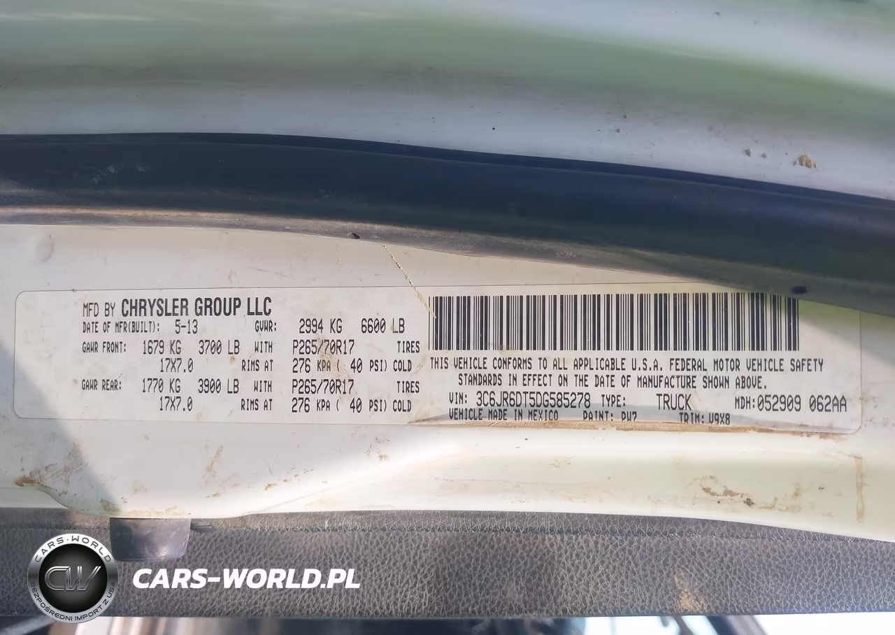 2013 Ram 1500 Tradesman VIN:3C6JR6DT5DG585278 - 9