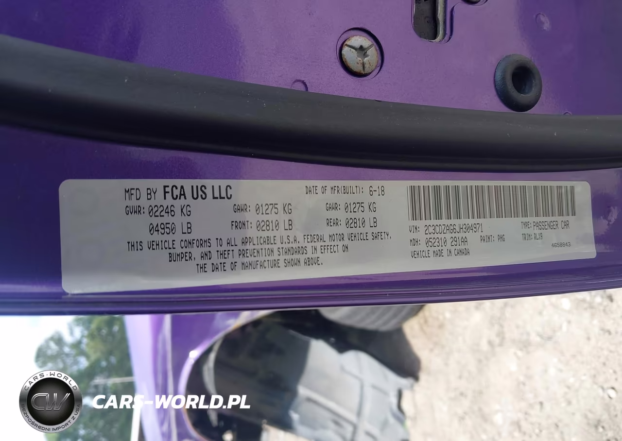 2018 Dodge Challenger Sxt Plus VIN:2C3CDZAG6JH304971 - 9