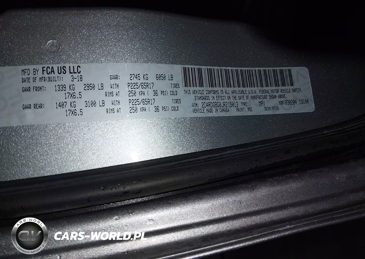 2018 Dodge Grand Caravan Se Plus VIN:2C4RDGBG0JR215013 - 9