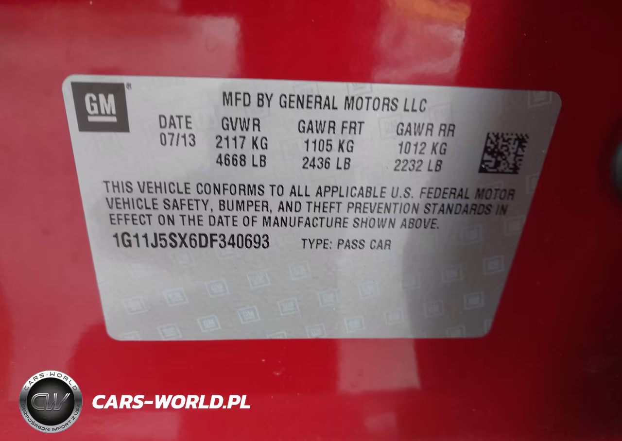 2013 Chevrolet Malibu 2Lz VIN:1G11J5SX6DF340693 - 9