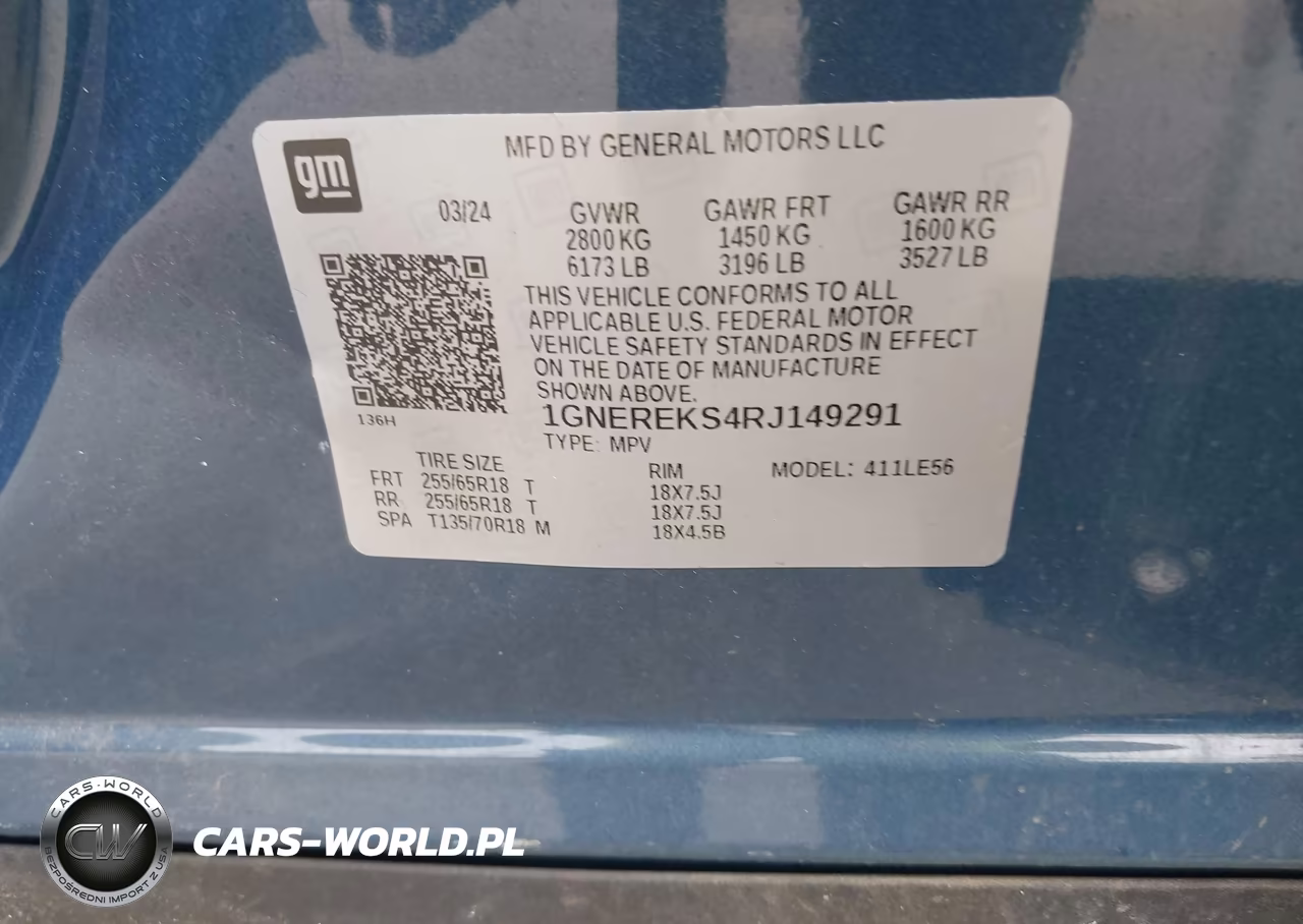 2024 Chevrolet Traverse Fwd Ls VIN:1GNEREKS4RJ149291 - 9