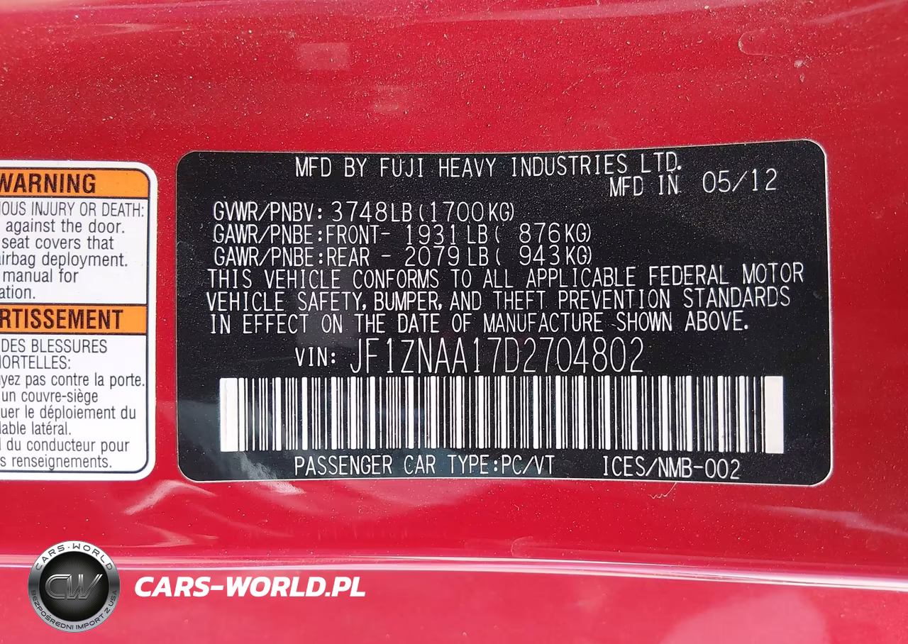 2013 Scion Fr-S VIN:JF1ZNAA17D2704802 - 9