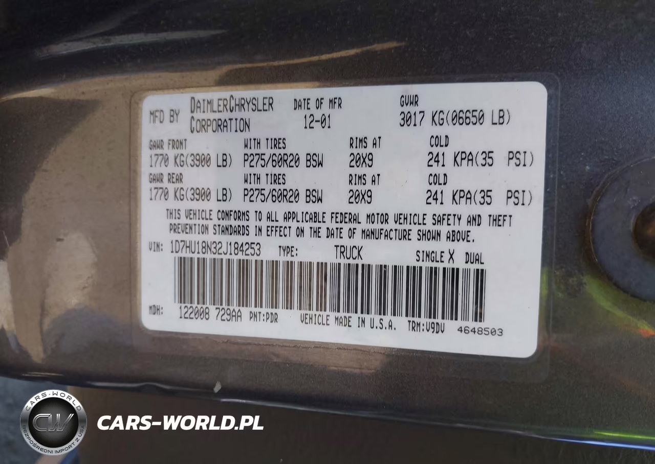 2002 Dodge Ram 1500 St VIN:1D7HU18N32J184253 - 9